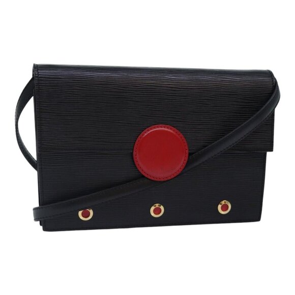 LOUIS VUITTON Epi Hublot Shoulder Bag Black Red M52557 LV Auth ep5278 - Picture 1 of 16